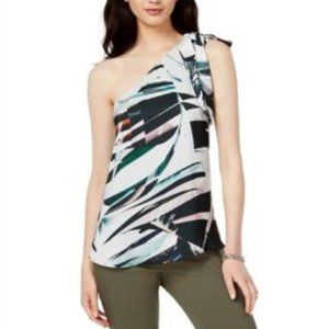 Bar III Printed One Shoulder Top Size M & L